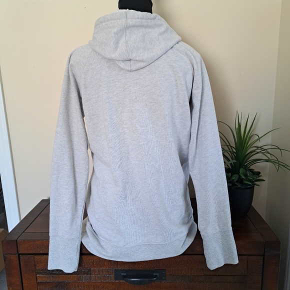 Champion Hoodie Light Grey Womens Medium Sweatshirt Cotton Blend - Picture 3 of 13